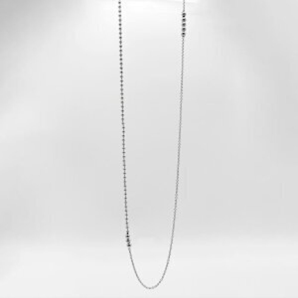 Tiffany Co Mixed Beads Silver Necklace